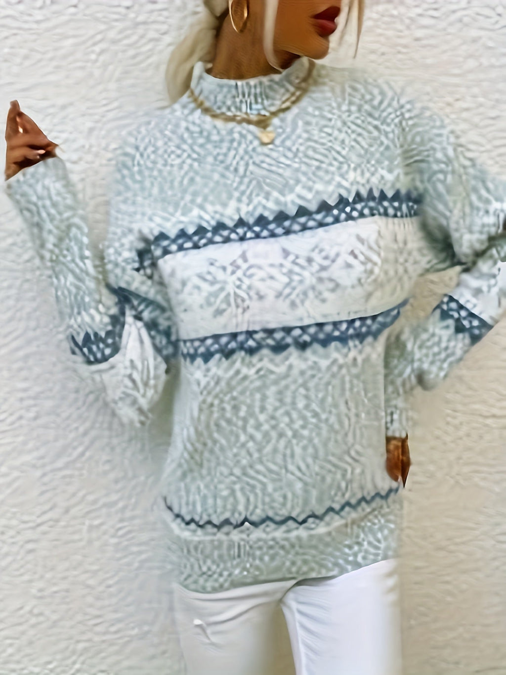 Winter Snowflake Sweater | Cozy Comfort for Cold Days