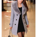 Elegant Coat with Faux Fur Collar | Perfect for Chic Occasions