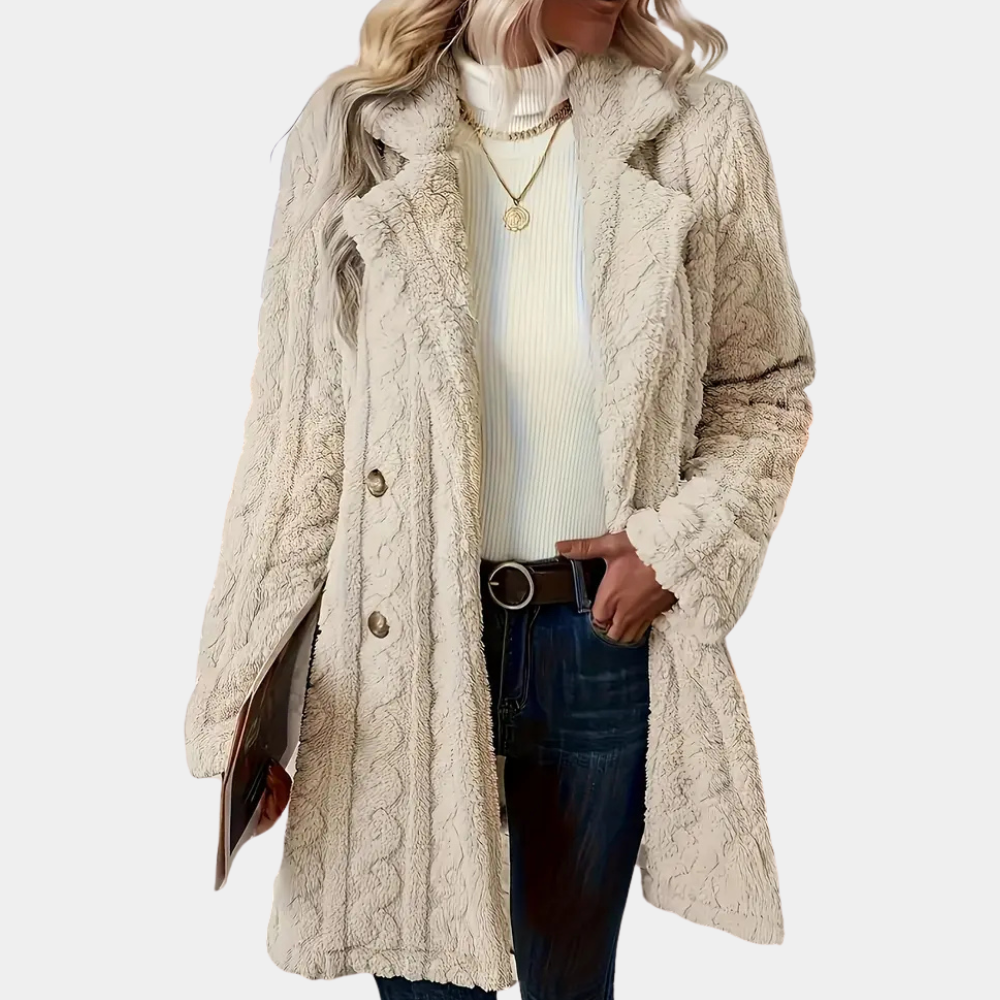 Twisted Faux Fur Winter Coat | Elegance and Warmth Combined