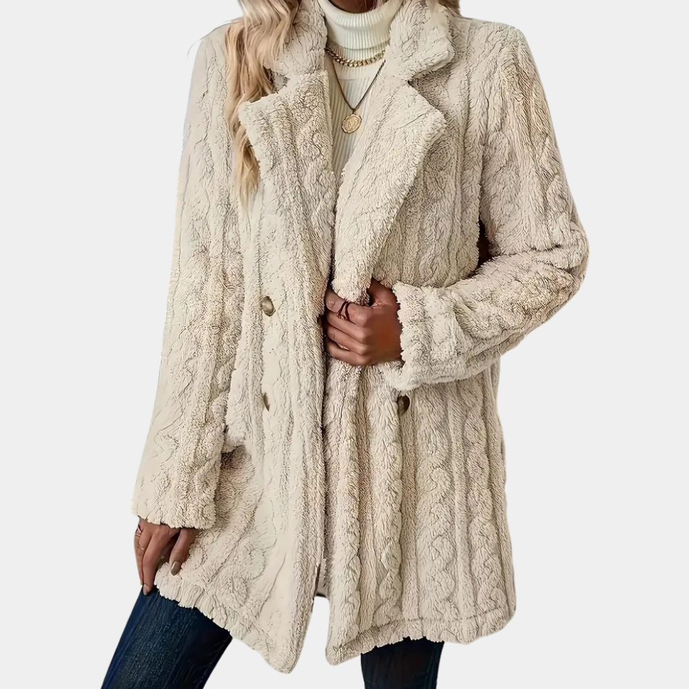 Twisted Faux Fur Winter Coat | Elegance and Warmth Combined